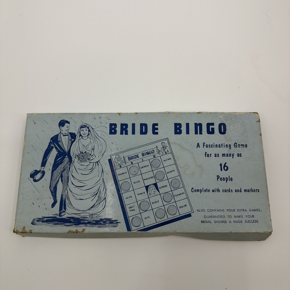 Vintage Mid Century "Bride Bingo" Bridal Shower Game
